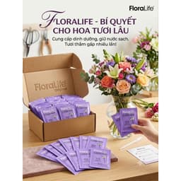 Gói Thuốc Dưỡng Hoa LORALIFE từ Mỹ, Giúp Hoa Lâu Tàn,Không Hôi Nước,lâu phai 5