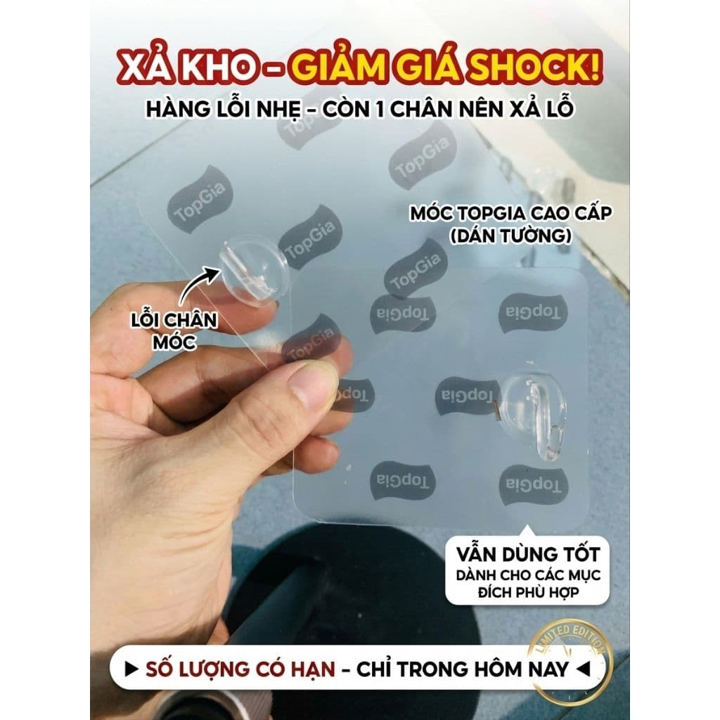MÓC LỖI RỤNG 1 CHÂN TOPGIA xả nhanh