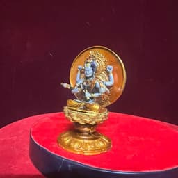Tượng Fudo Mingwang  ( bất động Minh Vương ) bằng đồng . cao 7.5 cm 3
