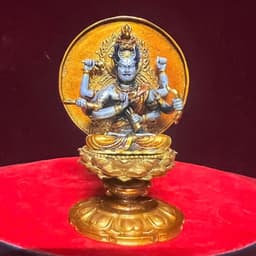 Tượng Fudo Mingwang  ( bất động Minh Vương ) bằng đồng . cao 7.5 cm 1