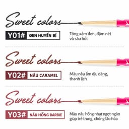 Bút kẻ mắt Gel hai đầu ROCKSWEET 2in1 - lên màu rõ, sống động, chống nhòe, giữ nét lâu trôi, dễ tạo mọi hình mắt 5