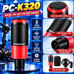 Bộ Livestream X5 + PC-K320 + K1 - Combo Thu Âm, Hát Live, Karaoke Online Kèm Đầy Đủ Phụ Kiện 3