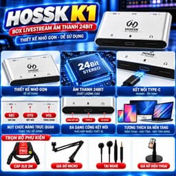 Bộ Livestream X5 + PC-K320 + K1 - Combo Thu Âm, Hát Live, Karaoke Online Kèm Đầy Đủ Phụ Kiện 4