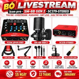 Bộ Livestream Icon Upod Pro + Micro SM-8B Gen 2 + NMC-AUDIO SC379-Stereo, Combo Thu Âm Livestream Karaoke Hát Live Kèm P 4