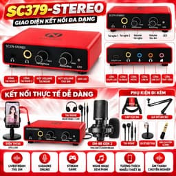 Bộ Livestream Icon Upod Pro + Micro SM-8B Gen 2 + NMC-AUDIO SC379-Stereo, Combo Thu Âm Livestream Karaoke Hát Live Kèm P 2