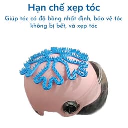 Lót mũ bảo hiểm silicon massage, chống nóng, thông thoáng, bảo vệ tóc, kháng khuẩn (Nhiều màu sắc) 8