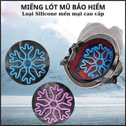 Lót mũ bảo hiểm silicon massage, chống nóng, thông thoáng, bảo vệ tóc, kháng khuẩn (Nhiều màu sắc) 7
