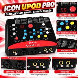 Combo Livestream ICON Upod Pro + PC-K850 + NMC-AUDIO SC379-STEREO, Bộ Thu Âm Livestream Karaoke Hát Live Kèm Phụ Kiện 4