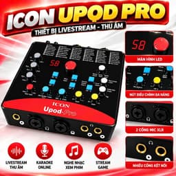 Combo Livestream Icon Upod Pro + Micro PC-K320 + NMC-AUDIO SC379-Stereo | Bộ Thu Âm Livestream Karaoke Hát Live 5