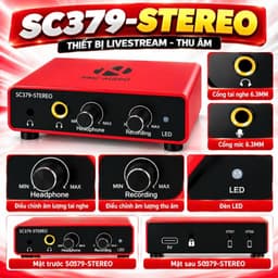 Combo Livestream Icon Upod Pro + Micro PC-K320 + NMC-AUDIO SC379-Stereo | Bộ Thu Âm Livestream Karaoke Hát Live 2