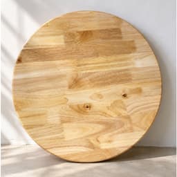 Mặt Bàn Tròn Gỗ Cao Su Ghép Đường Kính 60cm ( phủ keo 2 mặt )  ,Dày 18mm 2
