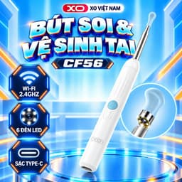 Camera Soi Tai XO-CF56 Kết Nối Điện Thoại, 6 Đèn LED, Ống Kính 3.5mm, Dùng Cho iOS Và Android 9