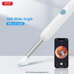 Camera Soi Tai XO-CF56 Kết Nối Điện Thoại, 6 Đèn LED, Ống Kính 3.5mm, Dùng Cho iOS Và Android 6