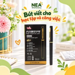 Bút gel 0.5/0.7/1.0mm mực đen hộp 12 cây – Ghi chép học tập, làm bài và sử dụng văn phòng 8