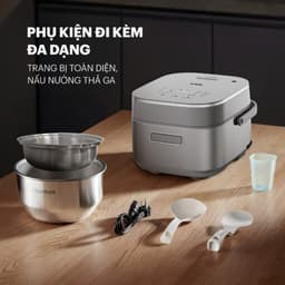 Nồi Cơm Cao Tần UNIE URC-TIH15C/G 1.5L, Công Nghệ IH 3D Nấu Cơm Dẻo Thơm, Lòng Nồi Phủ Titan 3