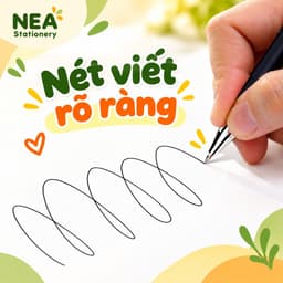 Bút gel GP380 0.5mm thân nhám – Chọn mực đen, đỏ, xanh cho ghi chép học tập và văn phòng 2