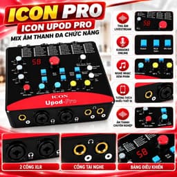 Bộ Livestream Icon Upod Pro + Micro AKG P120 + Box Stereo KL-589 Pro, Combo Thu Âm Livestream Karaoke Hát Live 3
