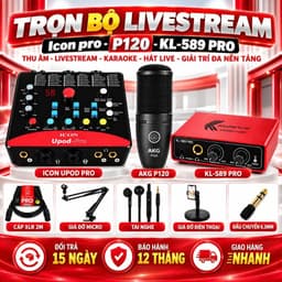 Bộ Livestream Icon Upod Pro + Micro AKG P120 + Box Stereo KL-589 Pro, Combo Thu Âm Livestream Karaoke Hát Live 5