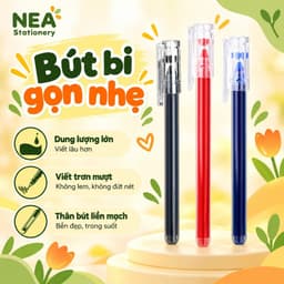 Bút gel ngòi kim 0.5mm hộp 12 cây – Chọn mực đen, đỏ, xanh, ghi chép học tập và văn phòng 3