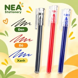 Bút gel ngòi kim 0.5mm hộp 12 cây – Chọn mực đen, đỏ, xanh, ghi chép học tập và văn phòng 9