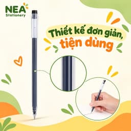 Bút gel ngòi kim 0.5mm hộp 12 cây – Chọn mực đen, đỏ, xanh, ghi chép học tập và văn phòng 8