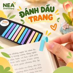 Miếng đánh dấu trang Index Tab PET siêu mảnh – Dùng cho sách, vở, sổ tay và tài liệu học tập 3