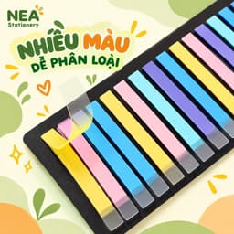 Miếng đánh dấu trang Index Tab PET siêu mảnh – Dùng cho sách, vở, sổ tay và tài liệu học tập 2