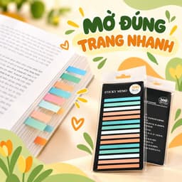 Miếng đánh dấu trang Index Tab PET siêu mảnh – Dùng cho sách, vở, sổ tay và tài liệu học tập 8