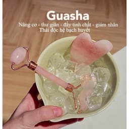 Bộ Đá Cây Lăn Massage Nâng Cơ Mặt Giảm Nếp Nhăn và Cọ Rửa Mặt, Masage Tạo Bọt Bạch Tuộc Cao Su 2