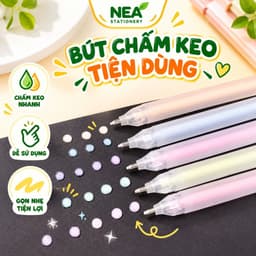 Bút keo chấm cây lẻ hoặc gói 6 cây – Dán giấy, trang trí sổ tay journal và scrapbook 1