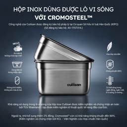 NEW- HỘP INOX CUITISAN  SQUARE NO.5-EC7-SQ05 2