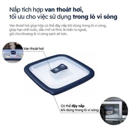 NEW- HỘP INOX CUITISAN  SQUARE NO.5-EC7-SQ05 4