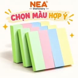 Giấy nhớ Sticky Note màu trơn 76×76mm, 76×51mm, 76×19mm – Chọn 100 tờ hoặc bộ 4 màu 400 tờ 7