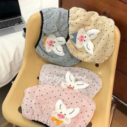 KHĂN QUẦN TÓC, KHĂN LAU ĐẦU KHÔ NHANH MẪU MỚI HÌNH LỢN ỈN SIÊU CUTE D2P2 3