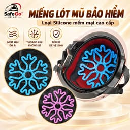Lót mũ bảo hiểm silicon massage, chống nóng, thông thoáng, bảo vệ tóc, kháng khuẩn (Nhiều màu sắc) 1