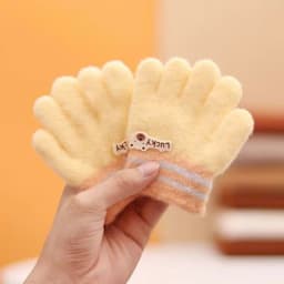 Găng Tay Len Cả Bàn Cho Bé 1-3 Tuổi, Găng Tay Giữ Ấm Mùa Đông Mềm Mại Co Giãn Dễ Thương 7