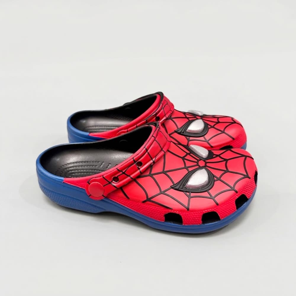 Dép sục classic marvel spideman ver 3, sục classic nhện siêu anh hùng 3D sắc nét unisex, sục nhựa eva chống trượt