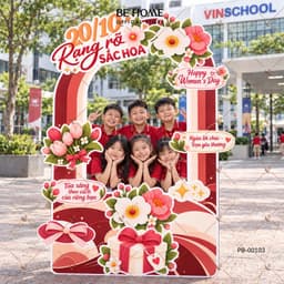 Bảng Chào,Backdrop Photobooth 20/10, 20/11 Ngày Nhà Giáo Việt Nam, Decor Cửa Hàng, Lớp Học, Văn Phòng - BeHome Decor 1