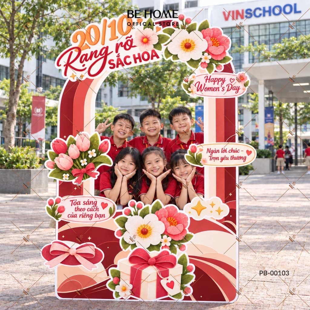 Bảng Chào,Backdrop Photobooth 20/10, 20/11 Ngày Nhà Giáo Việt Nam, Decor Cửa Hàng, Lớp Học, Văn Phòng - BeHome Decor