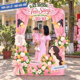 Bảng Chào,Backdrop Photobooth 20/10, 20/11 Ngày Nhà Giáo Việt Nam, Decor Cửa Hàng, Lớp Học, Văn Phòng - BeHome Decor 6