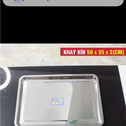 Khay Inox Cao Cấp Dầy Dặn - Sáng Bóng, Chống Gỉ, An Toàn Đựng Thực Phẩm 5