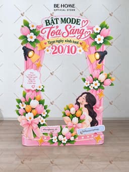 Bảng Chào,Backdrop Photobooth 20/10, 20/11 Ngày Nhà Giáo Việt Nam, Decor Cửa Hàng, Lớp Học, Văn Phòng - BeHome Decor 14