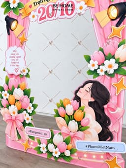 Bảng Chào,Backdrop Photobooth 20/10, 20/11 Ngày Nhà Giáo Việt Nam, Decor Cửa Hàng, Lớp Học, Văn Phòng - BeHome Decor 11