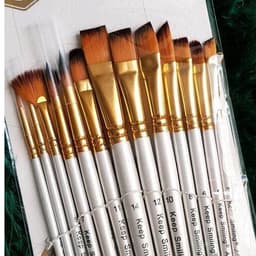 BỘ CỌ VẼ 13 CÂY KEEP SMILLING A6145 – CỌ VẼ ĐA NĂNG CHO MÀU NƯỚC, ACRYLIC, MÀU DẦU 2