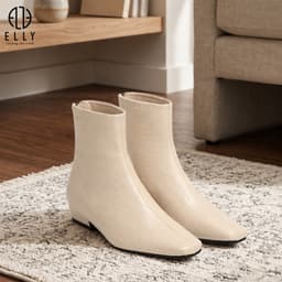 Giày boots nữ ELLY EGM333 da microfiber cao cấp gót 2.5 cm thời trang thanh lịch 5