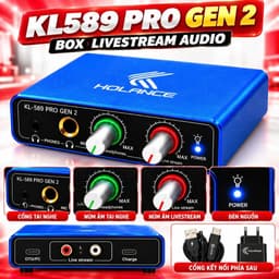Bộ Livestream Icon Upod Pro + Micro AKG P120 + Box KL589 Pro Gen 2, Combo Thu Âm Karaoke Hát Live Stream 3