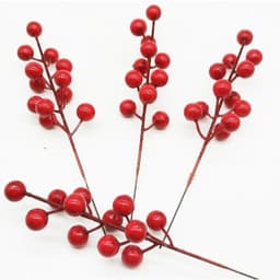 🌸 SET 10 NHÁNH ĐÀO ĐÔNG CHERRY ĐỎ – 12 QUẢ/NHÁNH | TRANG TRÍ TẾT 2027, NOEL 🎄🧧 2
