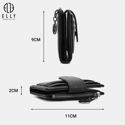 Ví nữ ELLY EVH117 ví cầm tay da tổng hợp cao cấp nhỏ gọn nhiều ngăn thời trang thanh lịch 3