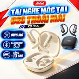 Tai Nghe Bluetooth OWS XO G55, Thiết Kế Móc Vành Tai, Loa 13mm, Pin 13 Giờ, Kháng Nước IPX4 1