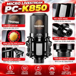 Combo Livestream ICON Upod Pro + Micro PC-K850 + KL589 Pro Gen 2, Bộ Thu Âm Livestream Karaoke Hát Live Kèm Phụ Kiện 2